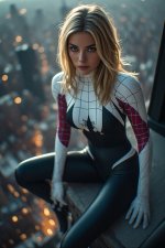 spidergwen on roof of building.jpg