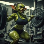 goblin lifting weights at gym.jpg