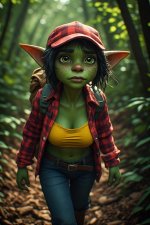 goblin hiking in a forest.jpg