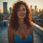 woman on rooftop at sunset.jpg