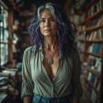 woman standing in old bookshop.jpg