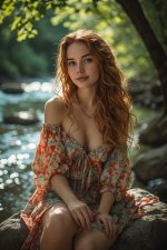 girl sitting beside river.jpg