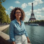 woman standing by the  seine river, paris.jpg