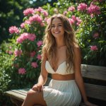 girl sitting on wooden bench.jpg