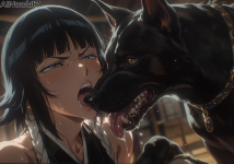 Soi Fon And Dog (6).png