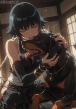 Soi Fon And Dog (7).png