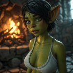goblin by a stone fireplace.jpg