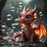 baby dragon blowing bubbles.jpg