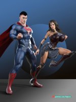[2021-07-15] superman and Wonder woman by blachomora - 885744798.jpg