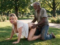 use the same background of a park for this scene pictures Use the black male in  (6).jpg