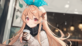 274_00136_4014523617_lora_Pomu_Rainpuff_SDXL_1_pomu_rainpuff_solo_sweater_skirt_drinking_a_cup...png