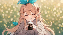 283_00138_4014523619_lora_Pomu_Rainpuff_SDXL_1_pomu_rainpuff_solo_sweater_skirt_drinking_a_cup...png