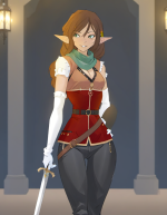 192_00265_2652796569_lora_Rainwater_Style_SDXL_1_1girl_pointy_ears_solo_weapon_sword_green_eye...png