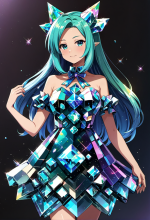 234_00819_475471855_anime_style_a_woman_wearing_a_dress_made_out_of_crystalized_bismuth.png